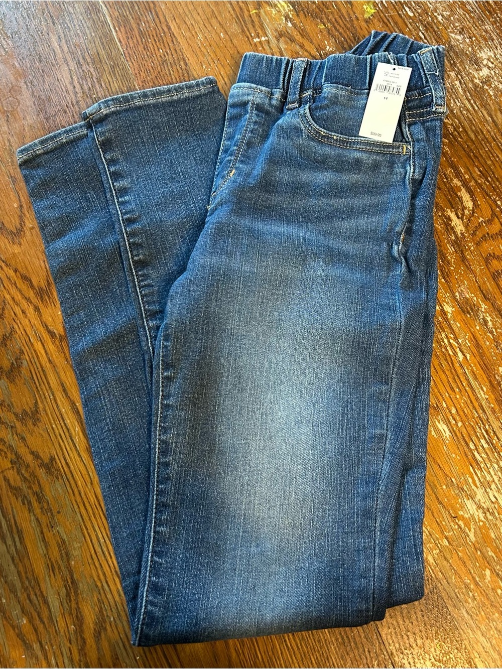 Girls gap Blue Stretch Denim skinny Jeans size 14